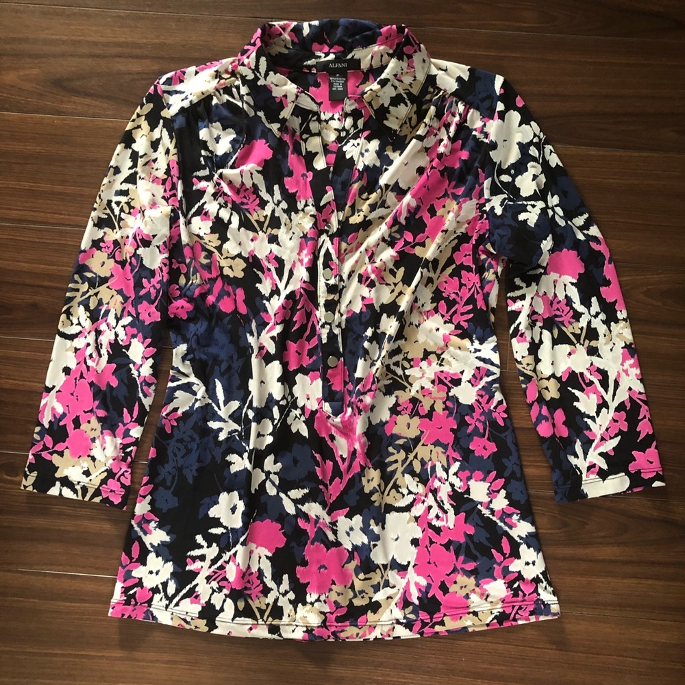 Alfani Floral Blouse